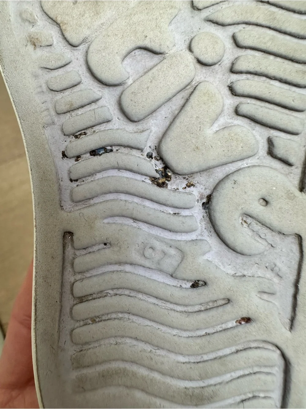 Native Kids Slip-On Sneakers in Metallic Taupe and White